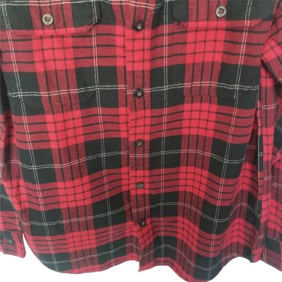 Rainforest Mens Plaid Flannel Shirt Size M Gorpcore Outdoor Utility Workwear - Picture 3 of 8